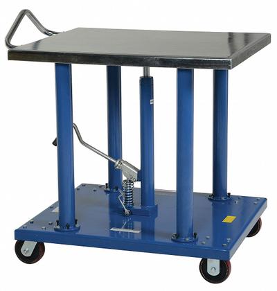 APPROVED VENDOR Lift Table: Not Powered, 2,000 lb Load Capacity, 36 in L x 30 in W, Steel - Manual Post-Lift Tables