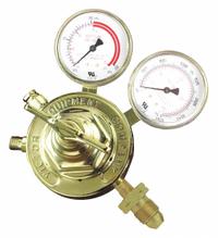 VICTOR Gas Regulator: Single Stage, CGA 510 Inlet, 9/16"-18 M LH Outlet, 15 psig, Acetylene (MPN 0781-0584). Key specifications — Brand: VICTOR; Manufacturer Part Number: 0781-0584; Diaphragm Material: Stainless Steel; Outlet Connection: 9/16"-18 M LH; Inlet Connection: CGA 510.