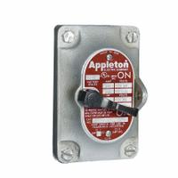 APPLETON ELECTRIC Switch Cover: Tumbler Switches (MPN EDKF22-Q). Key specifications — attr206748: EDKF22-Q; attr1023121: Tumbler Switches; attr1023126: Malleable Iron Cover; attr1023128: Front Cover with Switch; attr211297: APPLETON ELECTRIC; attr1024199: EDS.