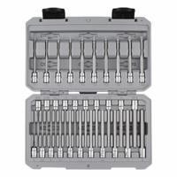 TEKTON Socket Set: 26 - 50 Pieces, 1/4 in Drive Size, 31 Pieces, 10 3/4 in Overall Lg, Fixed Insert (MPN SHB90303). Key specifications — attr1216280: Fixed Insert; attr1216283: TEKTON; attr1225718: T6 to T30; attr1227491: 1/4 in.
