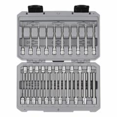 TEKTON Socket Set: 26 - 50 Pieces, 1/4 in Drive Size, 31 Pieces, 10 3/4 in Overall Lg, Fixed Insert (MPN SHB90303). Key specifications — attr1216280: Fixed Insert; attr1216283: TEKTON; attr1225718: T6 to T30; attr1227491: 1/4 in.