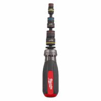 MILWAUKEE Multi-Nut Driver: Impact-Rated, Straight, SHOCKWAVE™ Impact Duty, SAE, With Magnetized Tip (MPN 48-22-2921). Key specifications — attr1214485: Hex; attr1214505: MILWAUKEE; attr1290909: Impact-Rated.