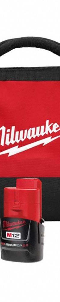 MILWAUKEE Drill/Driver Kit: M12™, Subcompact, 3/8 in Chuck, 1,550 RPM Max., Brushless, 12 V DC Volt (MPN 3401-22, 48-11-2425). Key specifications — attr1169525: Brushless.