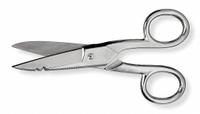 CRESCENT WISS Electricians Scissors: Right-Hand, 5 in Overall Lg, Serrated, Steel, Pointed, Silver (MPN 175E5V). Key specifications — attr308500: Steel; attr308502: Silver; attr308505: Right-Hand; attr308522: Mild Steel; attr324896: CRESCENT WISS.
