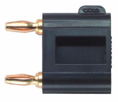 POMONA Mini Double Banana Jack: 1/2 in Lg, 5 A Max Current Measurement, 60 V Max Volt Measurement (MPN 2035-0). Key specifications — Manufacturer Part Number: 2035-0; Body Material: Thermoplastic; Brand: POMONA; Color: Black.