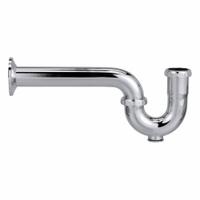 ZURN Trap: Brass, Chrome-Plated, Silver, 1 1/2 in Nominal Pipe Size, 12 1/2 in Overall Lg (MPN ZR371-PC). Key specifications — Finish: Chrome-Plated; Includes: Nuts; Includes Cleanout: Yes; Brand: ZURN.