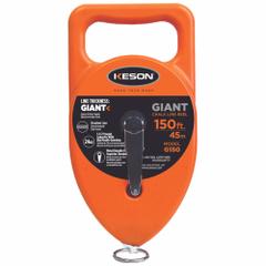 KESON GIANT Chalk Line Reel: 1:1, 150 ft Line Lg, Orange, 24 oz Fill Wt (MPN G150). Key specifications — attr1270037: 1:1; attr1270064: KESON GIANT; attr1270076: Plastic.