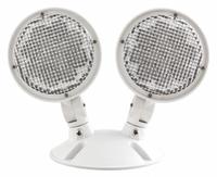 Wet Location Remote Head: LED, Plastic, Wall, 1 W Lamp Watt, 2 Lamps, 3 V, Adj, White (MPN CORD). Key specifications — Compatible Mfr. Model Number: CU2RC; Mounting Location: Wall; Voltage: 3 V; Adjustable: Yes; Housing Color: White; Brand: COMPASS.