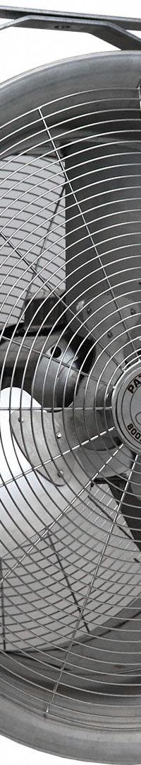 PATTERSON Fan Head: 18 in Blade Dia, 1 Speeds, 208 to 230/460V AC, 1/2 hp Motor, Non-Oscillating (MPN F18B-SS). Key specifications — Voltage: 208 to 230/460V AC; Brand: PATTERSON; Number of Speeds: 1; Phase: Three.