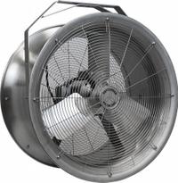 PATTERSON Fan Head: 18 in Blade Dia, 1 Speeds, 208 to 230/460V AC, 1/2 hp Motor, Non-Oscillating (MPN F18B-SS). Key specifications — Voltage: 208 to 230/460V AC; Brand: PATTERSON; Number of Speeds: 1; Phase: Three.