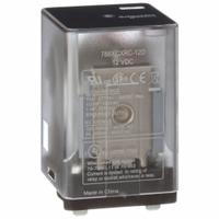 SCHNEIDER General Purpose Relay: Socket Mounted, 10 A Current Rating, 12V DC, 3PDT, C Socket (MPN 788XCXRC-12D). Key specifications — Brand: SCHNEIDER; Base Type: Square; Mounting Style: Plug-In; Pin Shape: Flat; Electrical Connection: Blade Terminal; Manufacturer Part Number: 788XCXRC-12D; Operating Current: 5 A at 28V DC-1 (1 NC Resistive Load Conforming to IEC); Series: 788R Series.