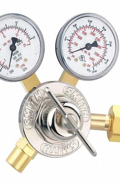SMITH EQUIPMENT Flow Gauge Regulator: CGA 320 Inlet - Flow Gauge Regulators