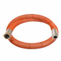 Suction and Discharge Hose: 6 in Hose Inside Dia., 70 psi, Clear/Orange, 6 in x 6 in Fitting Size (MPN WST600-15MF). Key specifications — Temp. Range: -13° to 140°F; Hose Color: Clear; Brand: CONTINENTAL.
