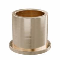 Flanged Sleeve Bearing: Bronze, SAE 841, 16 mm Bore, 20 mm OD, 20 mm Lg, -35°F to 300°F, 10 PK (MPN FFM1620-20B). Key specifications — System of Measurement: Metric; Material Grade: SAE 841; Flange Type: Flanged; Brand: OILITE.