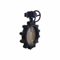 MILWAUKEE VALVE Butterfly Valve: 6 in Pipe Size, Concentric, 200 psi Max. Pressure (CWP), Lug, FKM (MPN ML322V 6). Key specifications — Brand: MILWAUKEE VALVE; Handle Type: Gear Operated Handwheel; Disc Material: Ductile Iron.