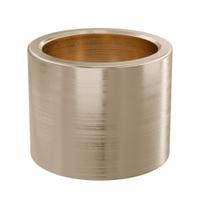 Sleeve Bearing: Bronze, SAE 841, 12 mm Bore, 15 mm OD, 12 mm Lg, 49,938 lb/sq in-fpm Max PV, 10 PK (MPN AAM1215-12B). Key specifications — System of Measurement: Metric; Material Grade: SAE 841; Brand: OILITE.