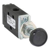 PARKER Manual Air Control Valve: DirectAir 2, Three-Way / Two-Position, Button, 1/8 in Female NPT (MPN 414931000). Key specifications — attr1084737: Aluminum; attr1084764: Manual Air Control Valve; attr1084778: Spool; attr1084767: DirectAir 2; attr1084731: 414931000; attr1084739: PARKER; attr1084765: Manual Return; attr1084768: DirectAir 2.