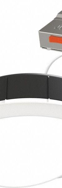 JUNO Adjustable LED Downlight: 6 in Dia, 1,007 lm, 2700K/3000K/3500K/4000K/5000K, 12 W, 120V AC (MPN WF6 ADJ SWW5 90CRI MW M6). Key specifications — Trim Color: White; LED Replacement For: 75W; Dimmable: Yes; Color Temperature: 4000K; Brand: JUNO; Voltage: 120V AC.