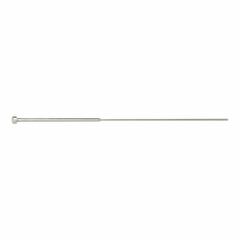 PCS Step Ejector Pin: Step Pin, Nitrided, Steel, 1 mm Nom. Dia., 150 mm Overall Lg, 4 mm Head Dia (MPN JMH2-150-1.0-50). Key specifications — attr1132749: +2.0/-0.0 mm; attr1110848: PCS; attr1132750: +0.005/-0.000 mm; attr1132753: 0.3 mm.