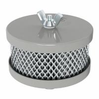 SOLBERG Filter Silencer: 1 in Inlet Size, 30 scfm, 4 in Overall Ht, 4.5 in Outside Dia, Paper (MPN FT-14-100). Key specifications — attr60071: FT-14-100; attr60074: SOLBERG.