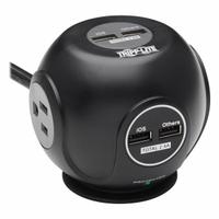 TRIPP LITE Outlet Strip: 3 Outlets, 6 ft Cord Lg, 540 J Rated Energy, 4.8 A Current, UL 1363/UL 1449 (MPN TLP36USB). Key specifications — Brand: TRIPP LITE; Mounting Style: Desktop.