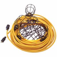 SOUTHWIRE Light Stringer: Bulb Dependent, Corded, String Light, 100 ft Power Cord Lg, 120V AC, Metal (MPN 95123). Key specifications — attr564215: Locking Blade; attr564191: Metal; attr564187: No; attr564159: SOUTHWIRE; attr564165: STW; attr564166: 12 AWG; attr564190: String Light; attr564196: Bulb Dependent.