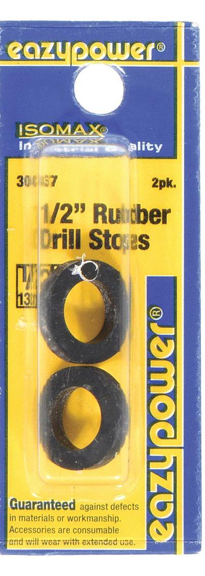 EAZYPOWER Drill Stop: Drill Bit Compatible, 1/2 in Overall Lg, 30437, 2 PK - Drill Depth Stops