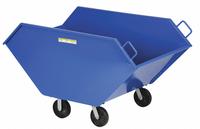 VESTIL Hopper Truck: Not Powered, 26.7 cu ft Cubic Foot Capacity, 2,000 lb Load Capacity, Blue, Std (MPN CHIP-26.7). Key specifications — Color: Blue; Brand: VESTIL; Caster/Wheel Configuration: (2) Rigid.