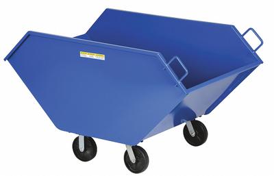 VESTIL Hopper Truck: Not Powered, 26.7 cu ft Cubic Foot Capacity, 2,000 lb Load Capacity - General Purpose Hopper Trucks