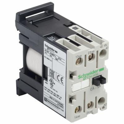 SCHNEIDER Control Relay: DIN-Rail Relay Mounting, 24V DC Coil Volt, 2NO - DIN Rail-Mounted Relays