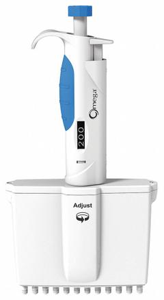 COLE PARMER Multichannel Pipettor: 12 Channels, 300 ul Capacity - Max, 1 ul Volume Increments (MPN 24501-24). Key specifications — Color: Blue; Brand: COLE PARMER; Pipetter Type: Manual Adjustable Volume; Autoclavable: Autoclavable; Product Type: Multichannel Pipettor.