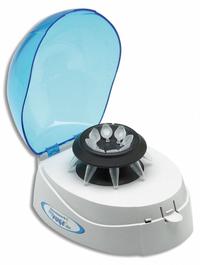 BENCHMARK SCIENTIFIC Mini Centrifuge: C1008-B, Mini, 32 x 0.2 mL/4 x PCR Strips/8 x 1.5 to 2 mL. Key specifications — Brand: BENCHMARK SCIENTIFIC; Capacity: 8 x 1.5 to 2 mL; Manufacturer Part Number: C1008-B; Voltage: 100/240V; Display Type: None; For Use With: PCR Tubes; Mounting Type: Benchtop; Programmable: No.