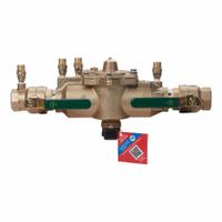 WATTS Backflow Preventer: LF009, Std Configuration, Bronze, 1 1/4 in Pipe Size, FNPT, 33°F – 180°F (MPN 1-1/4 LF009M2-QT). Key specifications — Shut-Off Valve Type: Ball Valve; Connection Type: FNPT.
