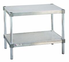 NEW AGE INDUSTRIAL Fixed Height Work Table: Fixed Ht, Aluminum, 48 in x 15 in, Aluminum (MPN 21548ES30P). Key specifications — Brand: NEW AGE INDUSTRIAL; Unit Type: Not Expandable or Modular.