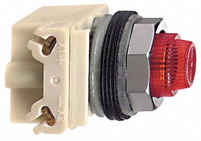 SCHNEIDER Pilot Light: 30 mm Panel Mounting Size, Red, LED - LED Pilot-Lights