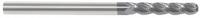 APPROVED VENDOR Ball End Mill: Carbide, AlTiN Coated, 4 Flute, 5/8" Mill Dia, 2-1/4" LOC, 5" OAL (MPN 226-001074)