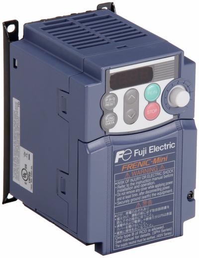 FUJI ELECTRIC Variable Frequency Drive: In Phase Single, Out Phase Three, 1/8 hp, No Bypass - Fuji FRENIC Mini C2