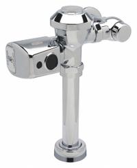 ZURN Automatic Flush Valve: AquaSense®, 1.6 gpf Gallons per Flush, Battery, 11 1/2 in Rough-In, Top (MPN ZER6000PL-WS1-CPM). Key specifications — Spud Location: Top; Brand: ZURN.