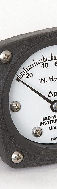 MIDWEST INSTRUMENT Differential Pressure Gauge: Back, 1/4 in NPT Female, Model 142, 2 1/2 in Dial (MPN 142-SA-00-OO-100H). Key specifications — Sensor Type: Diaphragm; Series: Model 142; Housing Material: 316 Stainless Steel; Certificate of Calibration: Not Included.