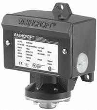 ASHCROFT Pressure Switch: 1.5 psi – 15 psi, B Series, 4 Pressure Connection Ports, 1/4" FNPT (MPN B424VXCYLM15). Key specifications — attr664141: ASHCROFT; attr1023632: 1/4" FNPT.