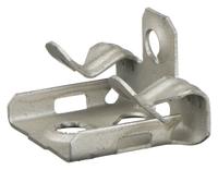 Hammer-On Beam Clamp: Steel, 5/16 in to 1/2 in, 1/4"-20 Thread Size, 25 lb Load Capacity (MPN M58). Key specifications — Beam Flange Thickness: 5/16 in to 1/2 in; Compatible Pipe Size: 1/4 in; Load Capacity: 25 lb; Material: Steel; Finish: Corrosion Resistant Coated; Color: Silver; Thread Size: 1/4"-20; Mounting Orientation: Bottom Mount.