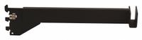 ECONOCO Rectangular Tubing Bracket: Single, 1 in Slot Spacing, 1/2 in Slot Lg, 1/8 in x 12 in x 3 in (MPN CR12/MAB). Key specifications — Product Type: Rectangular Tubing Bracket; Color: Black; For Display Type: Single Slotted Standards; Material: Steel; Duty Rating: Heavy Duty; Brand: ECONOCO; Finish: Matte; Mounting Type: Hanging.