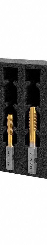 HOLEMAKER TECHNOLOGY Impact Tap Set: 8 Pc, 6H, TiN Coated High Speed Steel (MPN 308010-SET1). Key specifications — attr1300563: M10 Impact Tap; attr1300542: HOLEMAKER TECHNOLOGY.
