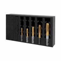 HOLEMAKER TECHNOLOGY Impact Tap Set: 8 Pc, 6H, TiN Coated High Speed Steel (MPN 308010-SET1). Key specifications — attr1300563: M10 Impact Tap; attr1300542: HOLEMAKER TECHNOLOGY.