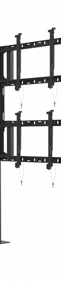 PEERLESS TV Wall Mount: Wall, For 46 in to 55 in Screens, Max. 263 lb, Fixed, Powder Coated, Black (MPN DS-S555-4X2). Key specifications — Manufacturer Part Number: DS-S555-4X2; Finish: Powder Coated; Includes: Display Adaptors; Includes Mounting Hardware: Yes; Material: Steel; Mounting Location: Wall; Brand: PEERLESS; Color: Black.