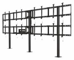 PEERLESS TV Wall Mount: Wall, For 46 in to 55 in Screens, Max. 263 lb, Fixed, Powder Coated, Black (MPN DS-S555-4X2). Key specifications — Manufacturer Part Number: DS-S555-4X2; Finish: Powder Coated; Includes: Display Adaptors; Includes Mounting Hardware: Yes; Material: Steel; Mounting Location: Wall; Brand: PEERLESS; Color: Black.
