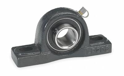 Dayton Pillow Block Bearing: 1 7/16 in Bore, Cast Iron, Set Screws, 1 7/8 in Shaft Ht - General Purpose Pillow Block Ball Bearings
