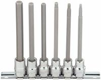WESTWARD Socket Bit Set: 1 - 25 Pieces, 3/8 in Drive Size, 6 Pieces, 4 53/64 in Overall Lg, SAE (MPN 54TM26). Key specifications — attr1216280: Fixed Insert; attr1216283: WESTWARD; attr1225718: 1/4 in to 7/32 in; attr1227491: 3/8 in.