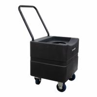 XPOWER Reservoir Tank: Polyethylene, 9.2 gal Tank Capacity, 6 5/16 in x 3 9/16 in x 6 1/2 in, 857AF2 (MPN WT-35). Key specifications — Includes: Caster; For Use with: 857AF2; Material: Polyethylene; Manufacturer Part Number: WT-35; Brand: XPOWER; Color: Black.