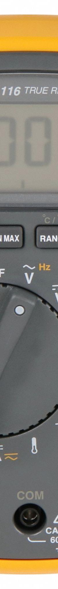 FLUKE Digital Multimeter: TRMS, CAT III 600V, 600 V Max AC Volt Measurement, 6,000 Instrument Counts (MPN FLUKE-116). Key specifications — Instrument Counts: 6,000; Brand: FLUKE; Calibration Certificate Included: Not Included.